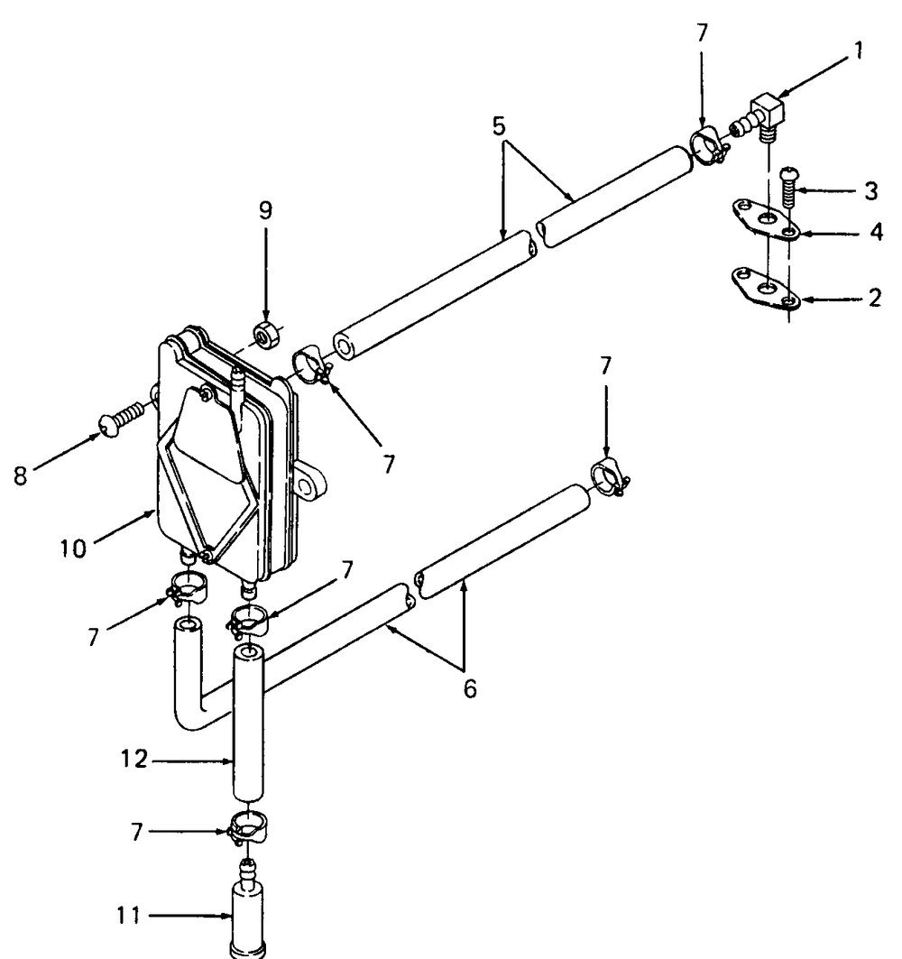 Fuel Pump Diagram and Parts List for 1861 821060-836000-140671100-142663100 Cub Cadet Lawn Tractor
